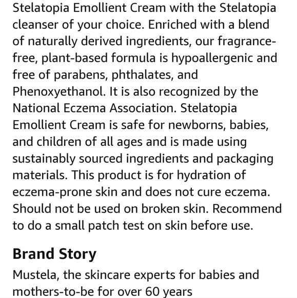 Mustela Stellatopia Emollient Cream 6.76 fl oz NIB - Picture 11 of 11